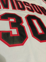 Men Davidson Wildcats 30 Stephen Curry Jersey White Swingman