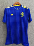 2018 Men Sweden Jersey Stadium Away Soccer Jersey World Cup Jersey Fanatics