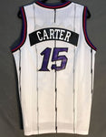 Men 15 Vince Carter Jersey White Toronto Raptors Throwback Swingman