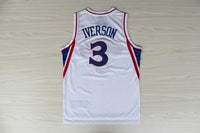 Men 3 Allen Iverson Jersey White Philadelphia 76ers Jersey Fanatics