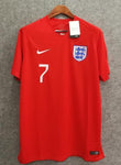 2018 Men England Jersey Away #7 Sterling Jersey World Cup Jersey Player