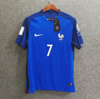 2018 Men France #7 Griezmann Jersey Home World Cup Jersey Player