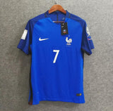2018 Men France #7 Griezmann Jersey Home World Cup Jersey Player