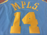 Men 14 Brandon Ingram Jersey MPLS Blue Los Angeles Lakers Jersey Fanatics