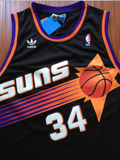 Men 34 Charles Barkley Jersey Black Phoenix Suns Swingman Fanatics