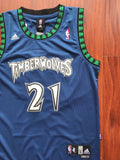 Men 21 Kevin Garnett Swingman Jersey Blue Minnesota Timberwolves Jersey