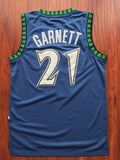 Men 21 Kevin Garnett Swingman Jersey Blue Minnesota Timberwolves Jersey