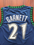 Men 21 Kevin Garnett Swingman Jersey Blue Minnesota Timberwolves Jersey