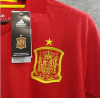 2018 Men Spain Jersey Home Iniesta Jersey Soccer World Cup Jersey Fanatics