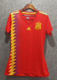 2018 Women Spain Jersey Home Stadium Soccer Jersey World Cup Jersey